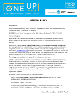 official rules - United Way of Metropolitan Dallas