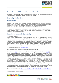 Cenfri Internship - Student Life