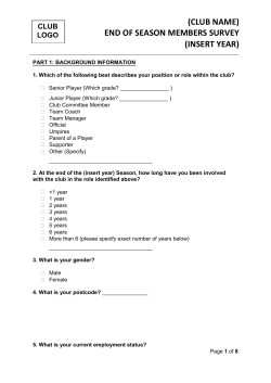 Members Survey Template