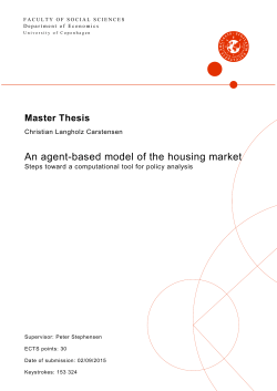An agent-based model of the housing market