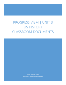 Progressivism - Grants Pass School District 7
