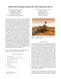 Global Path Planning on Board the Mars Exploration Rovers