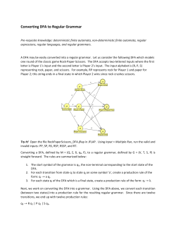 Converting DFA to Regular Grammar