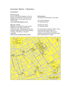 Economists` Walk No. 1: Bloomsbury