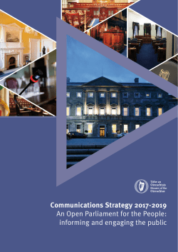 Houses of the Oireachtas - Communications Strategy - 2017-2019
