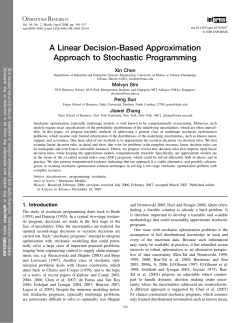 A Linear Decision-Based Approximation Approach to Stochastic