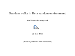 Random walks in Beta random environment