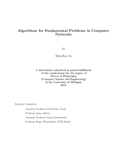 Algorithms for Fundamental Problems in Computer