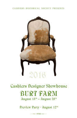 BURT FARM - Cashiers Historical Society