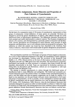 Generic Assignments, Strain Histories and Properties of Pure