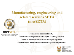 MERSETA ORGANISATIONAL STRUCTURE