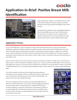 Positive Breast Milk Identification Application-in