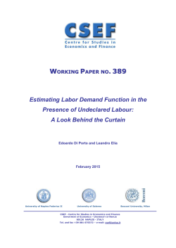 Estimating Labor Demand Function in the Presence of