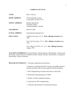 curriculum vitae - Colorado College