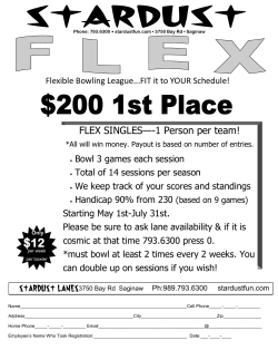 FLEX SINGLES&mdash;-1 Person per team!