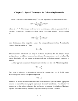 Chapter 3. Special Techniques for Calculating Potentials