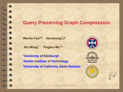Query preserving graph compression