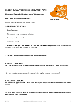 PhD PROJECT PROPOSAL WAGENINGEN