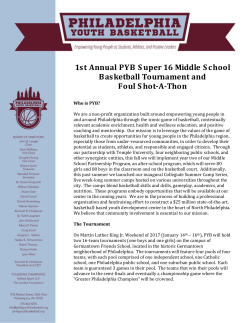 1st Annual PYB Super 16 Middle School Basketball Tournament