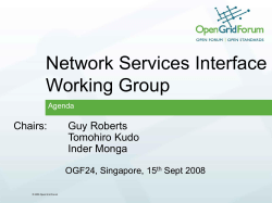 Network Measurements Working Group