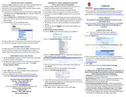 CONCUR Quick Reference Guide