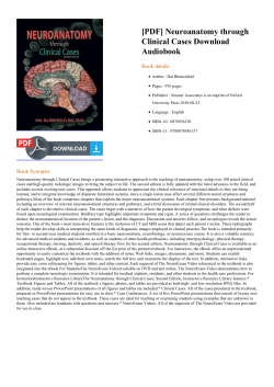 Neuroanatomy through Clinical Cases