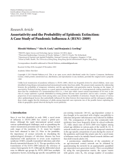 Assortativity and the Probability of Epidemic Extinction: A Case