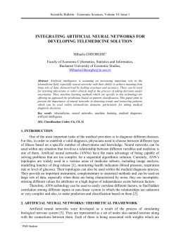 integrating artificial neural networks for developing telemedicine