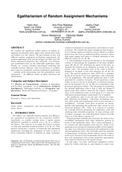 Egalitarianism of Random Assignment Mechanisms