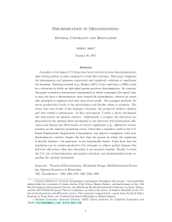 Discrimination in Organizations