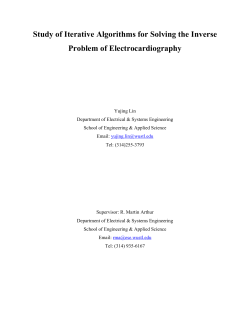 Study of Iterative Algorithms for Solving the Inverse Problem of