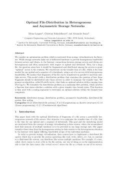 Optimal File-Distribution in Heterogeneous and