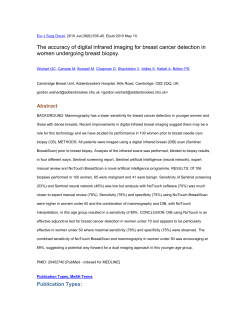 Eur J Surg Oncol - Blik op gezondheid