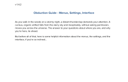 Obduction User Manual