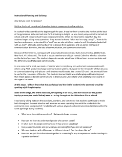Instructional Planning and Delivery