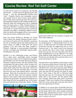 Course Review: Red Tail Golf Center