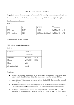 MODULE 2: Exercise solution