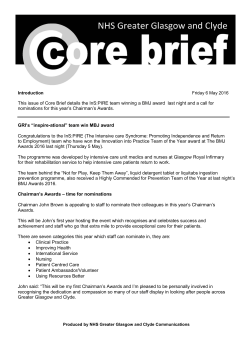 This issue of Core Brief details the InS:PIRE team winning a BMJ