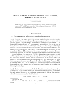 GROUP ACTIONS WITH COMMENSURATED