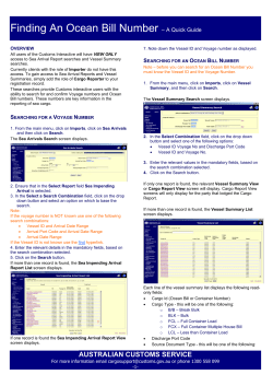 Finding an Ocean Bill Number