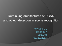 Rethinking architectures of DCNN and object detection