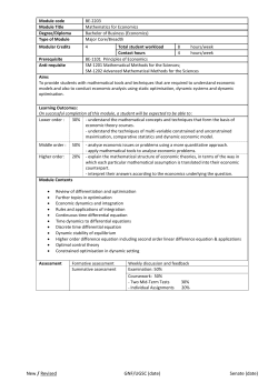 New / Revised GNF/UGSC (date) Senate (date)