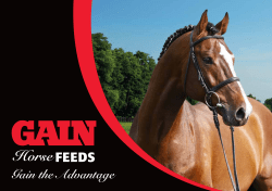 Gain the Advantage - GAIN Equine Nutrition