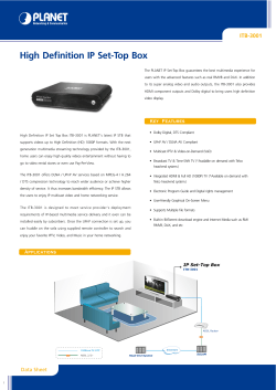 High Definition IP Set-Top Box