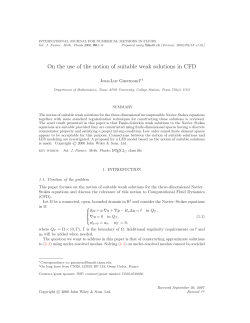 On the use of the notion of suitable weak solutions in