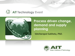 11.Process Driven Change - Demand and Supply Planning