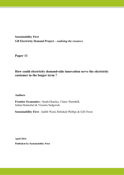 could electricity demand-side innovation serve