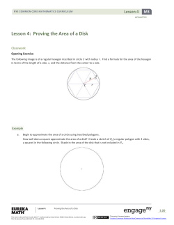 Geometry Module 3, Topic A, Lesson 4: Student Version