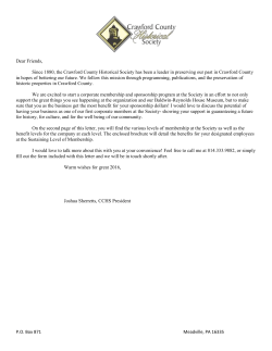 Corporate Membership Packet- 2016