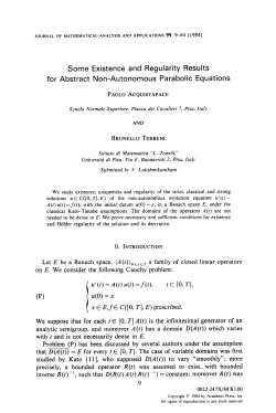 Some Existence and Regularity Results for Abstract Non